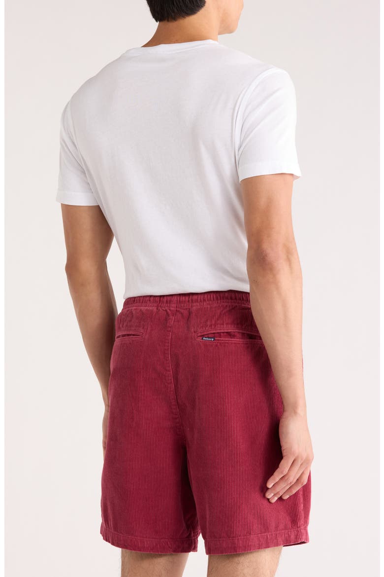 Washed Corduroy Relaxed Shorts, Alternate, color, WASHED RASPBERRY