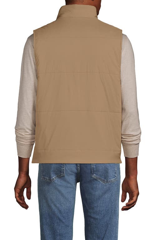Shop Lands' End Wanderfree Insulated Vest In Toasted Rye