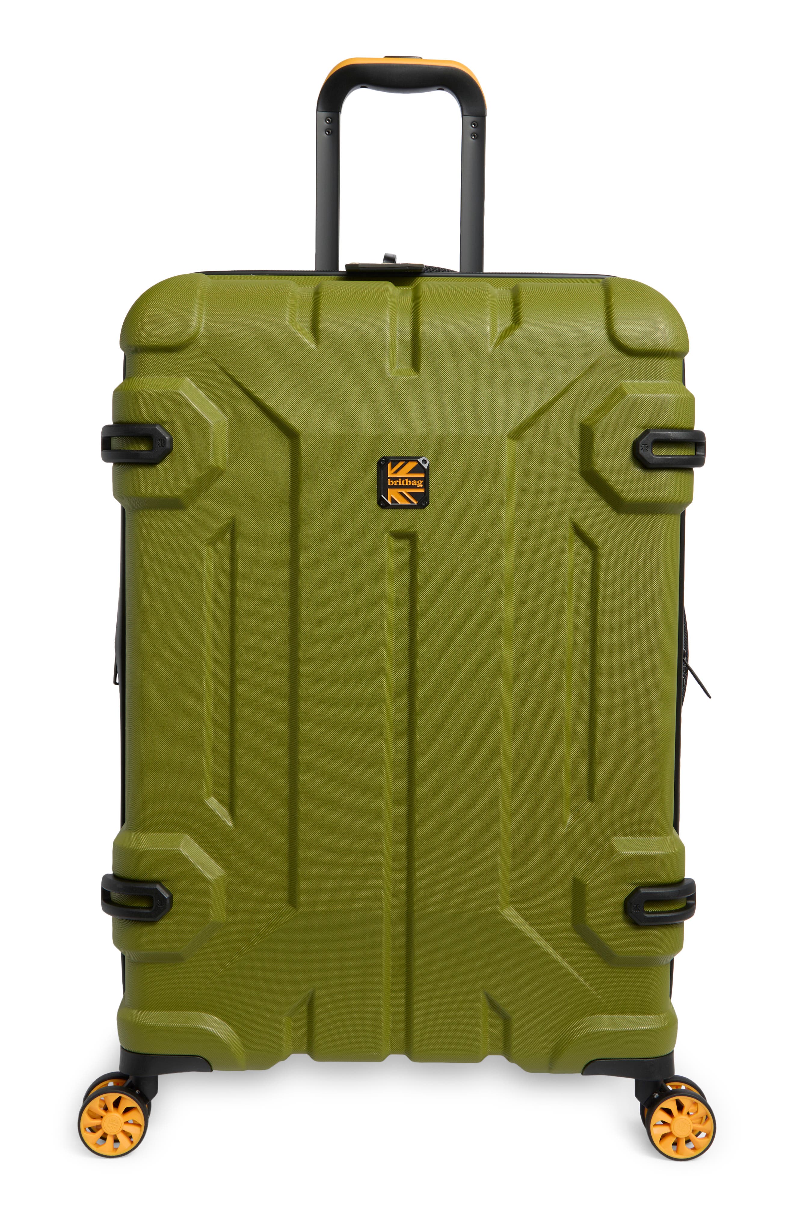 Britbag Shielding 27-Inch Hardside Spinner Luggage, Main, color, Guacamole