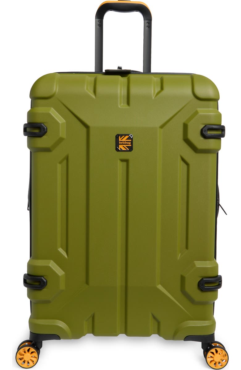 Britbag Shielding 27-Inch Hardside Spinner Luggage, Main, color, Guacamole