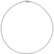 Ivy & Pearl Co. 5 7/8 CT Lab-Grown Diamond Line 16" Necklace in 14K Gold