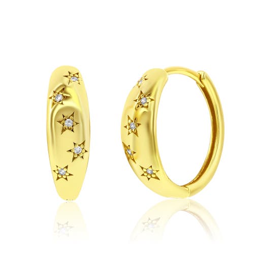 Donatello Gian Sterling Silver Crystal Star Earrings
