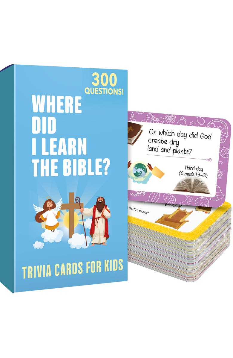 Quokka Bible Trivia and Learning Card Games for Kids & Adults, Main, color, Bible Trivia For Kids