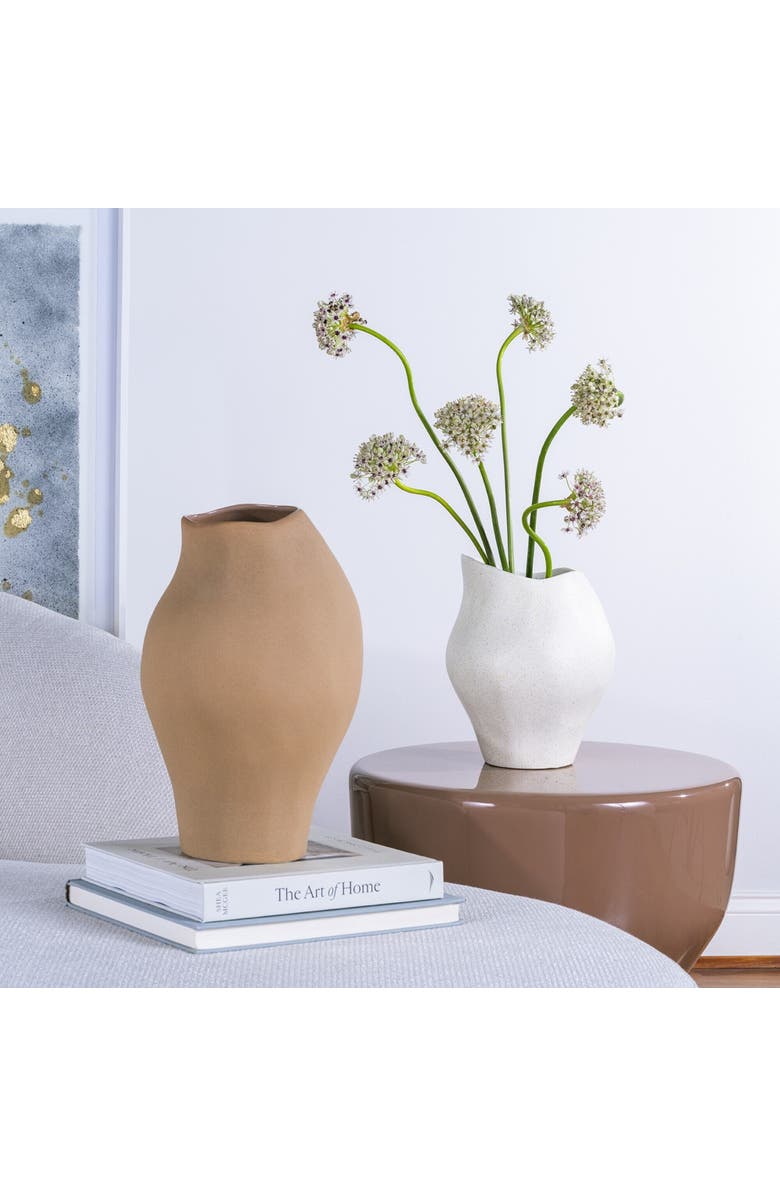 DinaDecor Mosco Vase, Alternate, color, White