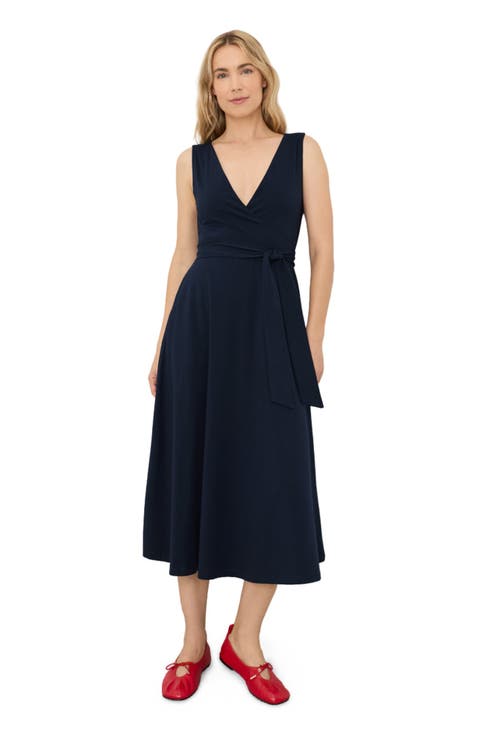 Fit & Flare Easy V-Neck Dress Made With Organic Cotton