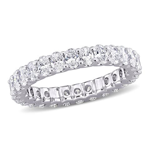 2-1/4 CTW Lab-Grown Diamond Oval Eternity Ring 14k