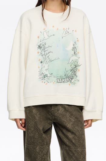 Bimba y Lola Swans straight cut sweatshirt Nordstrom