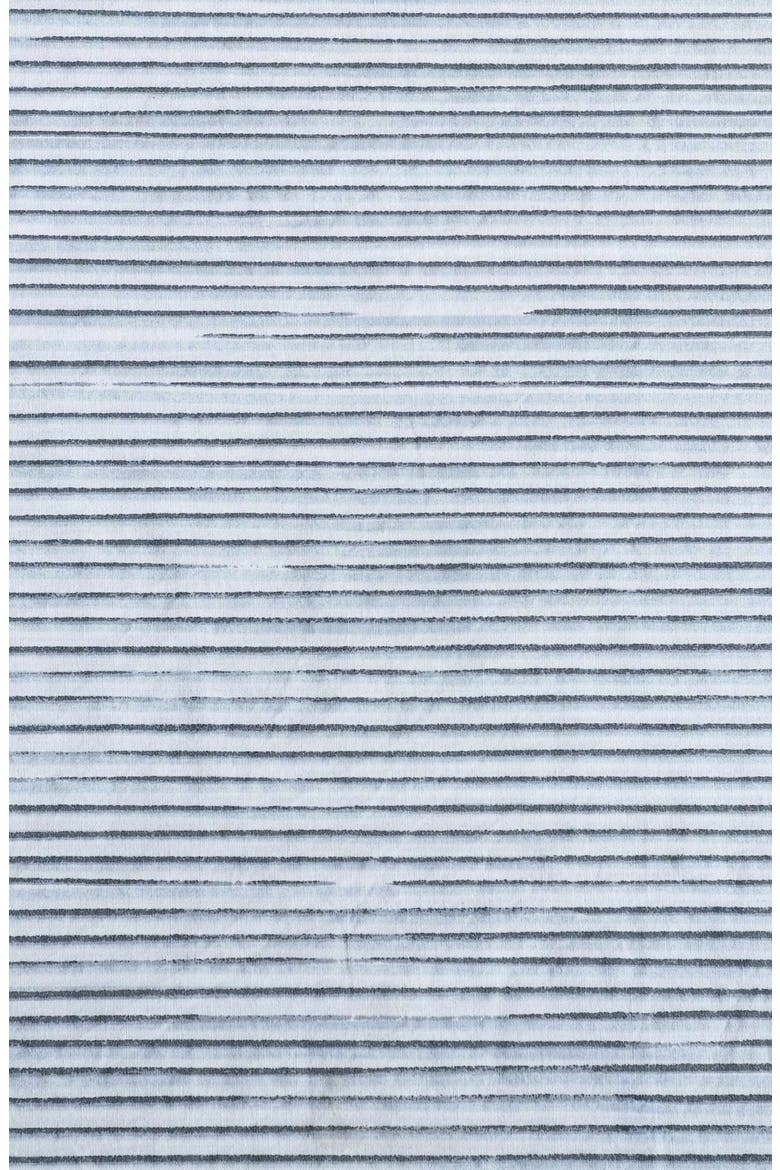Wavy Stripe Washed Percale Sheet Set, Alternate, color, LIGHT BLUE