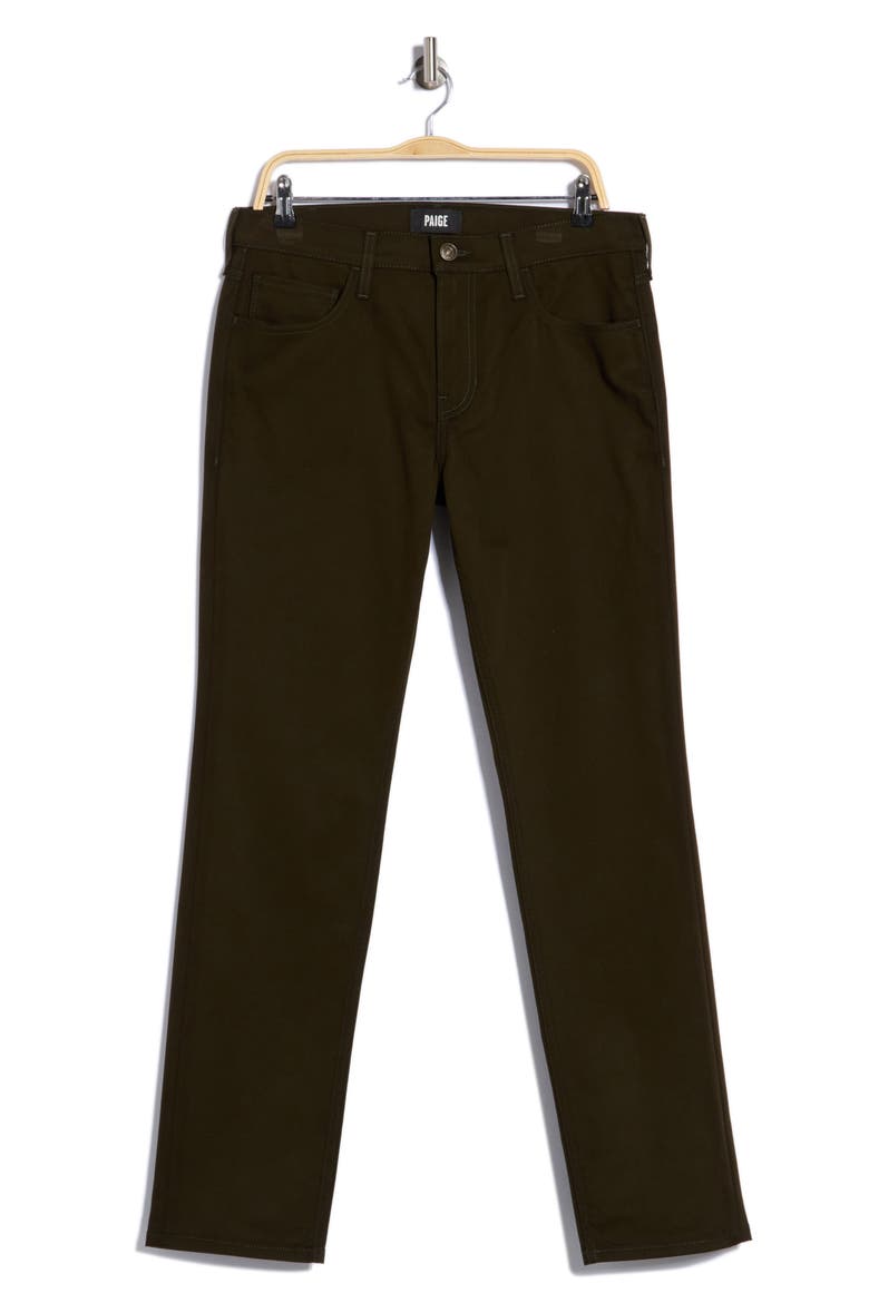 Macneil High Waist Slim Straight Leg Jeans, Main, color, OLIVE