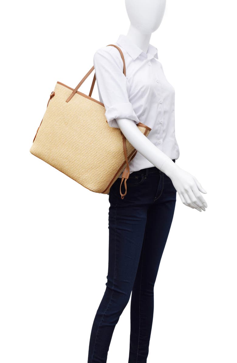 Thacker Kiera Woven Straw Tote, Alternate, color, Natural/ Tan
