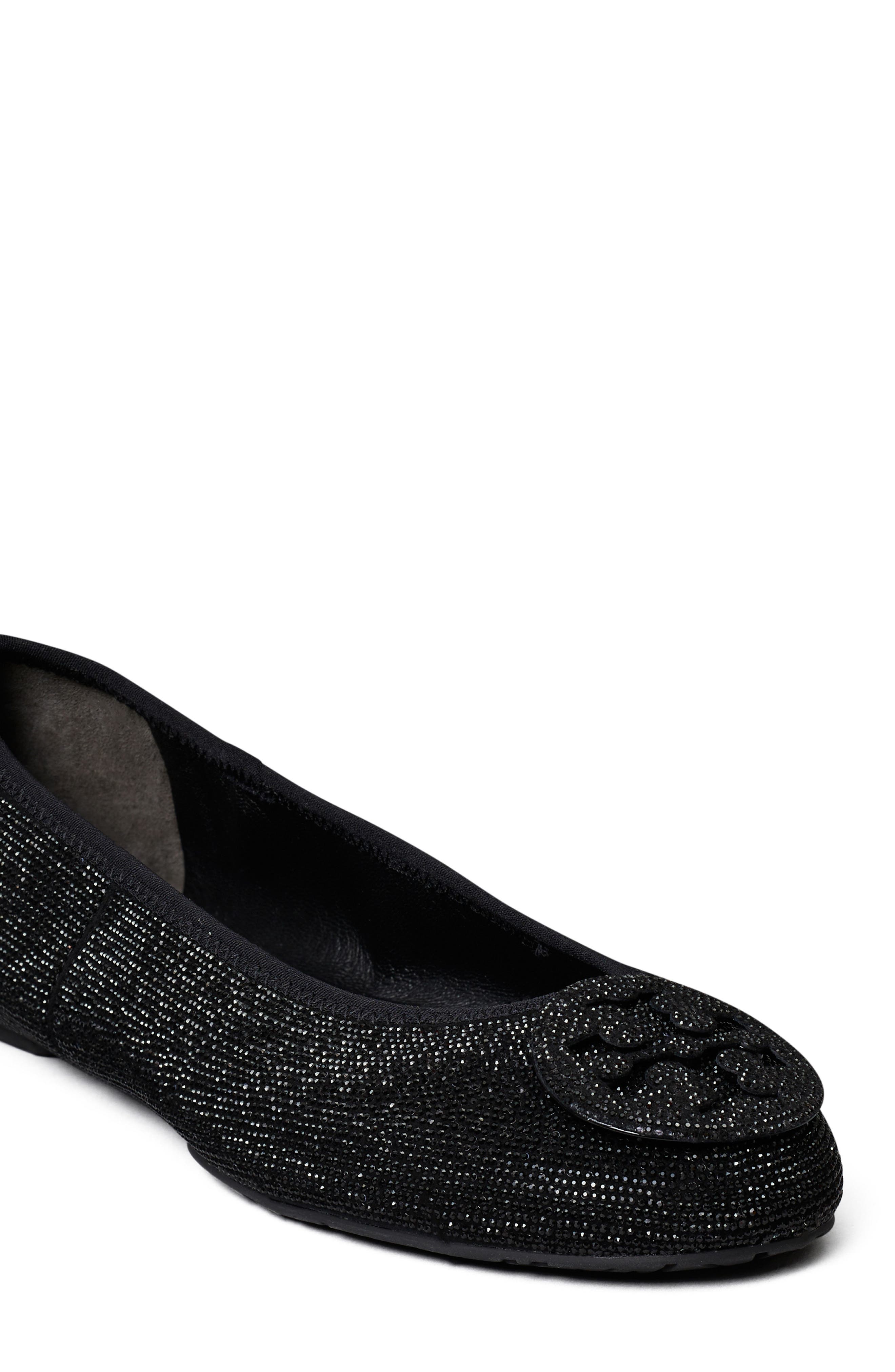 Reva Pavé Travel Ballet Flat, Alternate, color, PERFECT BLACK / PERFECT BLACK