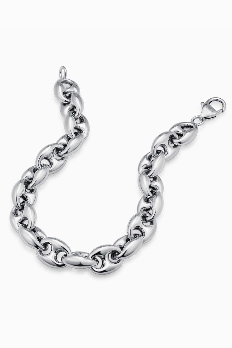 Sterling Silver Chunky Mariner Bracelet, Alternate, color, Silver