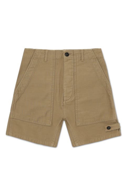 Jim Fatigue Cotton Satin Shorts