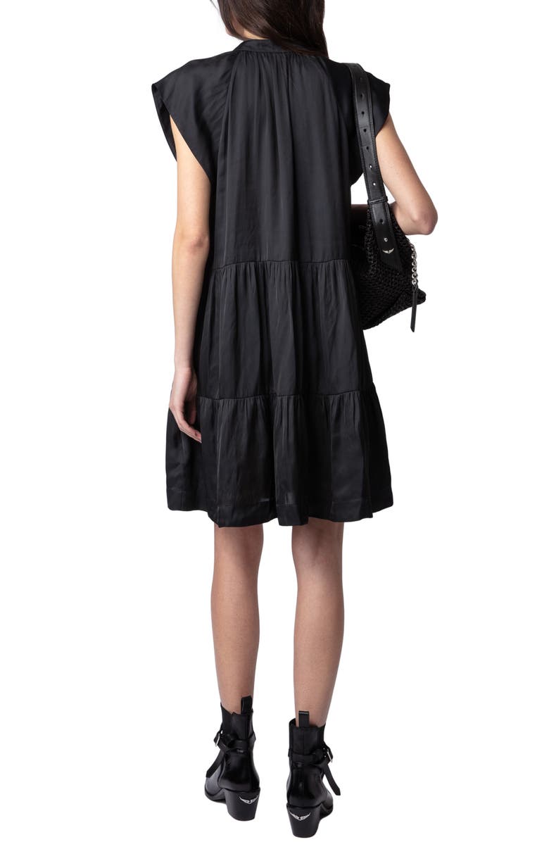 Zadig & Voltaire Rito Satin Shift Dress, Alternate, color, 