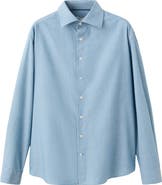MANGO Slim Fit Cotton Button-Up Shirt