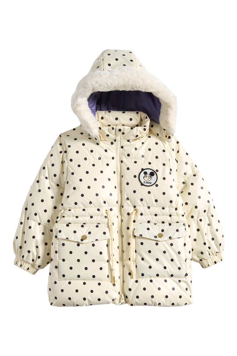 Kids' Ritzratz Patch Heavy Puffer Jacket, Main, color, OFF-WHITE