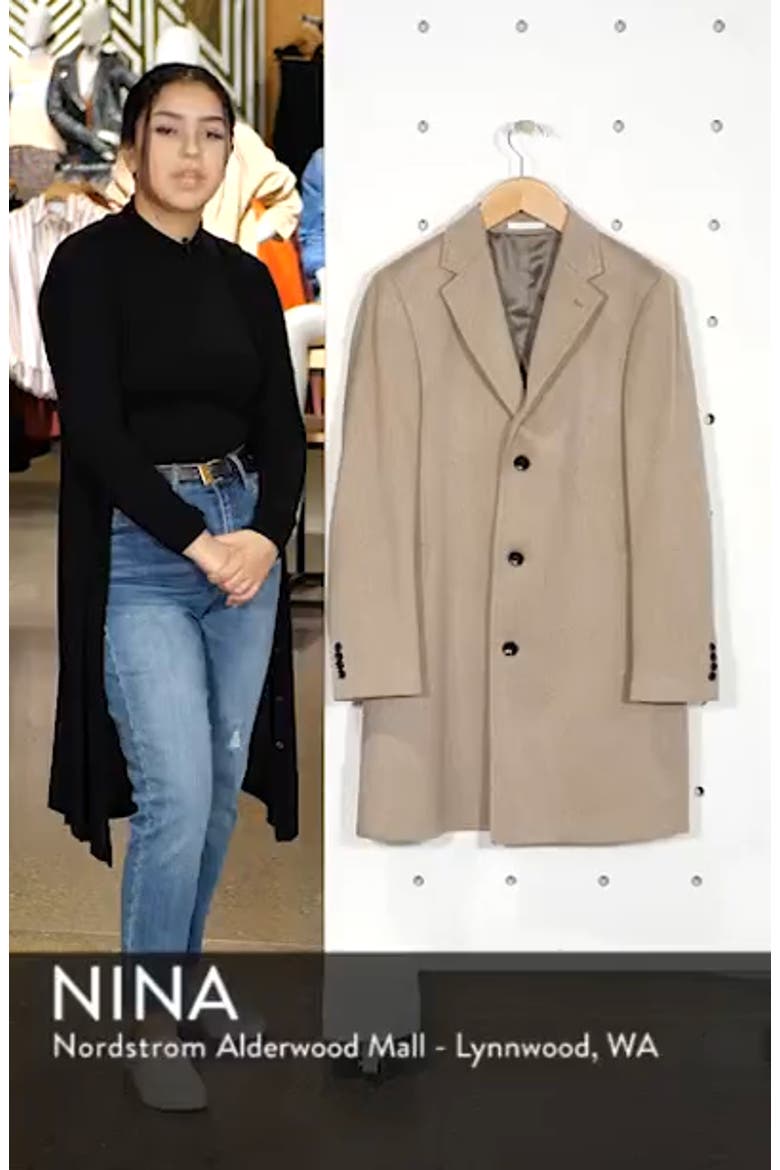 Darien Solid Cashmere Overcoat video