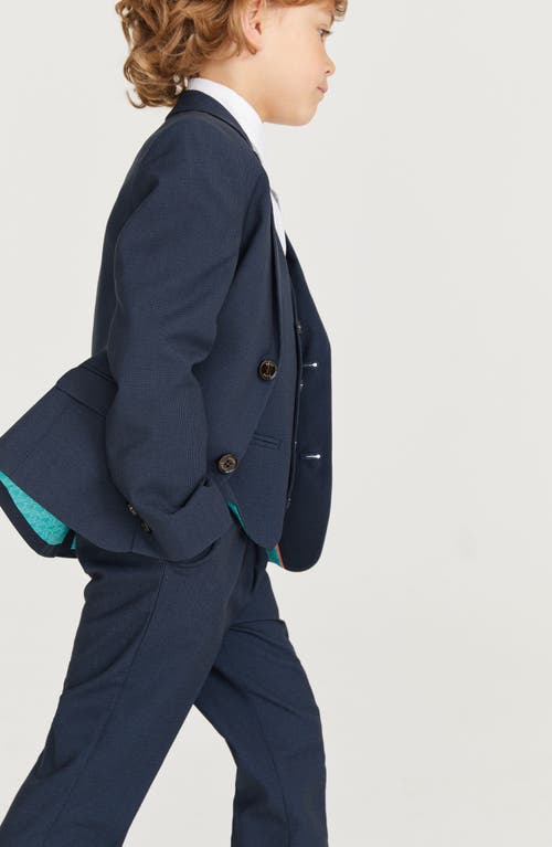 Shop Baker By Ted Baker Kids' Solid Suit Jacket In Blue