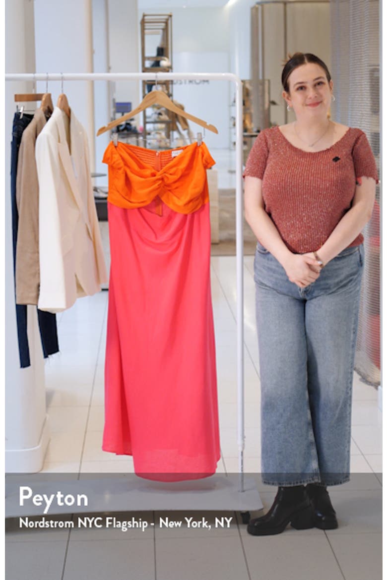 Rosetta Strapless Cotton & Linen Dress video