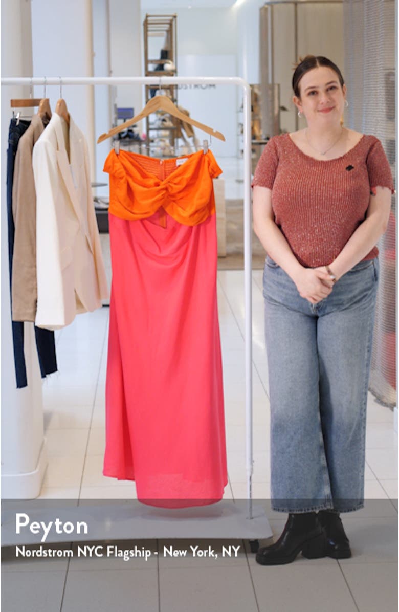 Rosetta Strapless Cotton & Linen Dress, sales video thumbnail