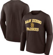 Logo Athletic Men's Logo Athletic Brown San Diego Padres Heart & Soul Long Sleeve T-Shirt