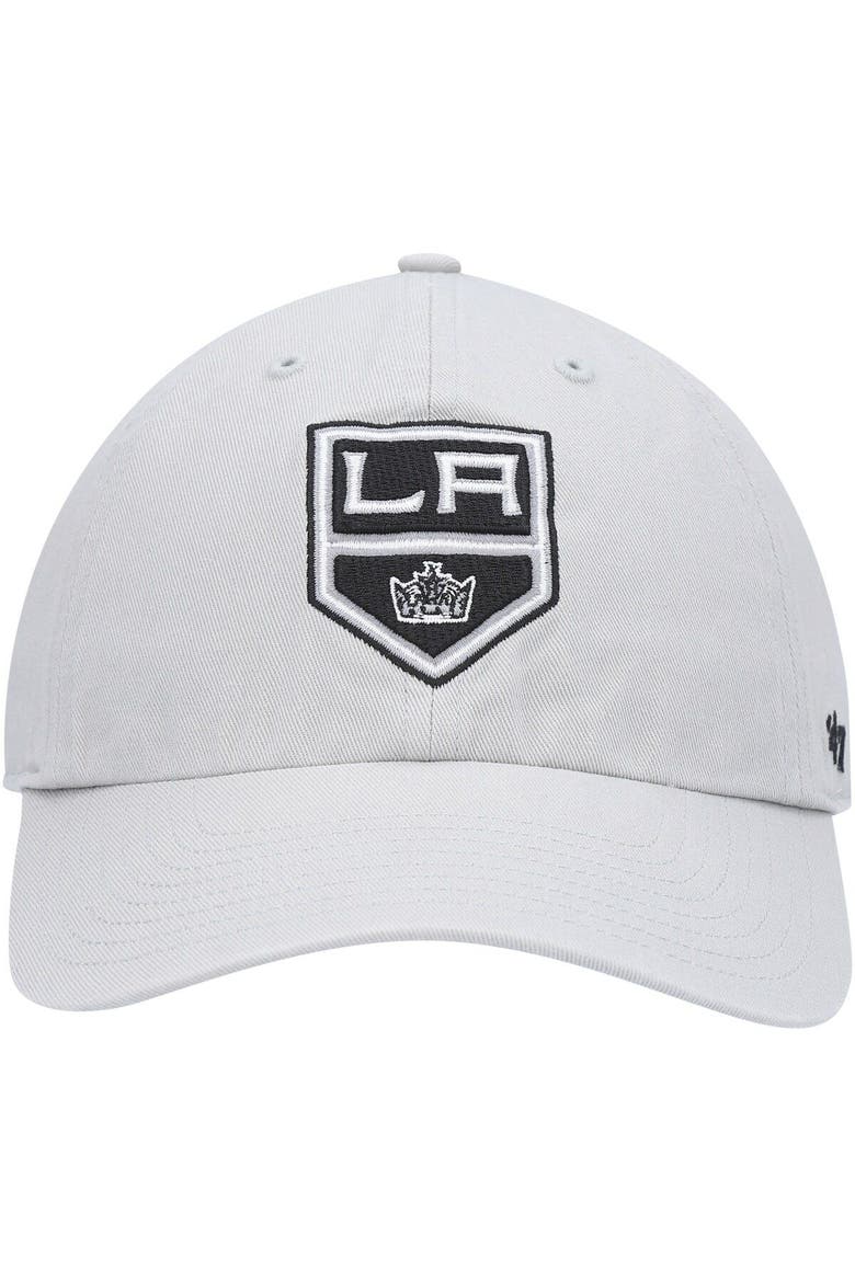 Men's '47 Gray Los Angeles Kings Clean Up Adjustable Hat, Alternate, color, GRAY