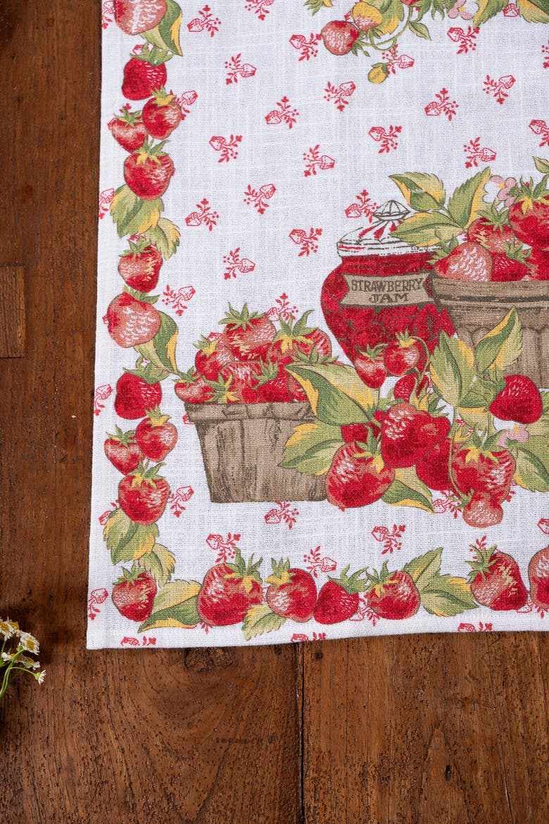 We're Jamming Tea Towel, Alternate, color, White