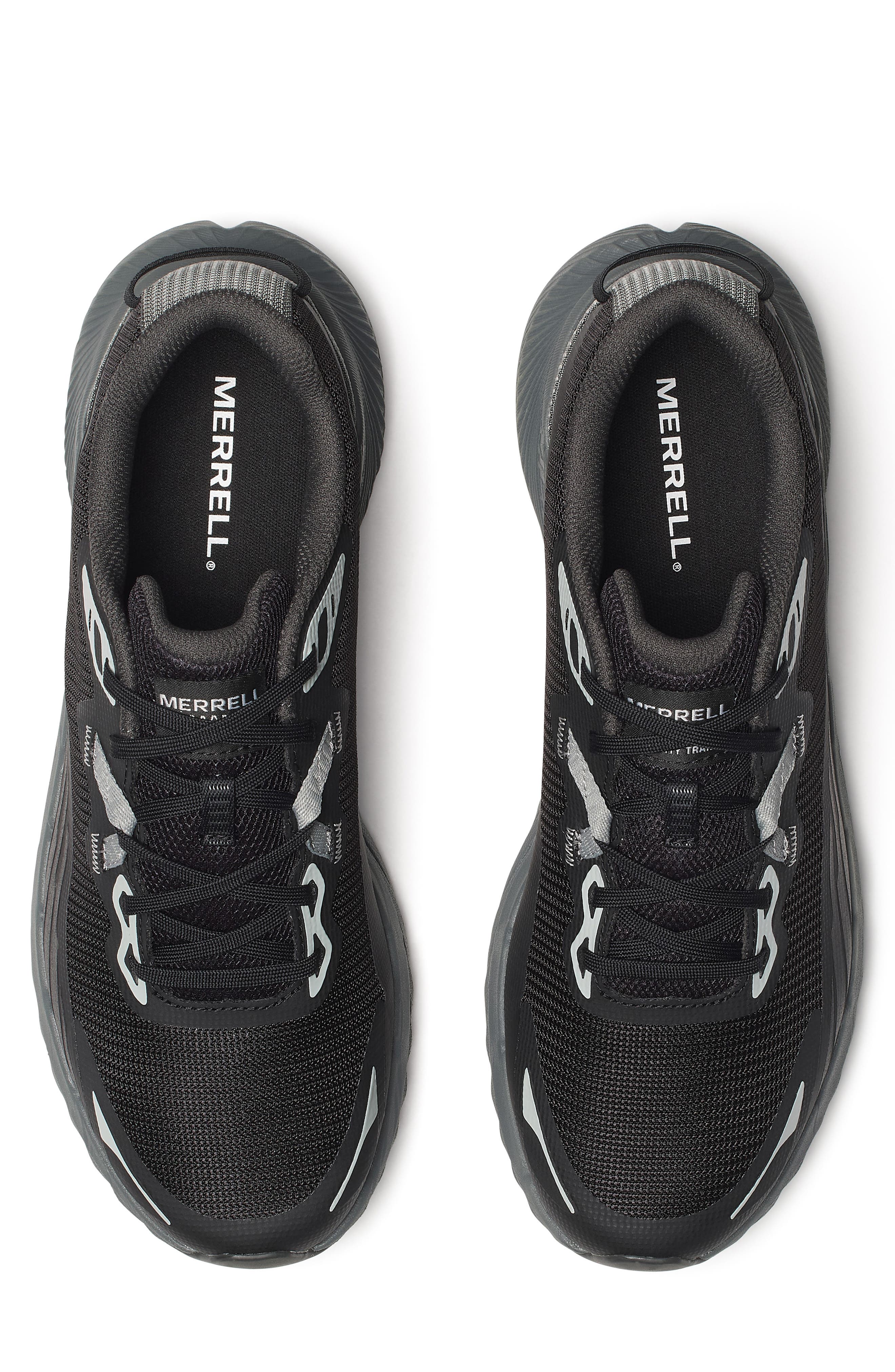 Merrell Agility Trail Running Shoe, Alternate, color, Black