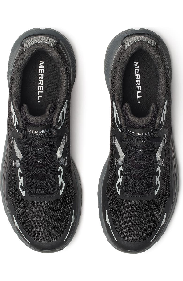 Merrell Agility Trail Running Shoe, Alternate, color, Black