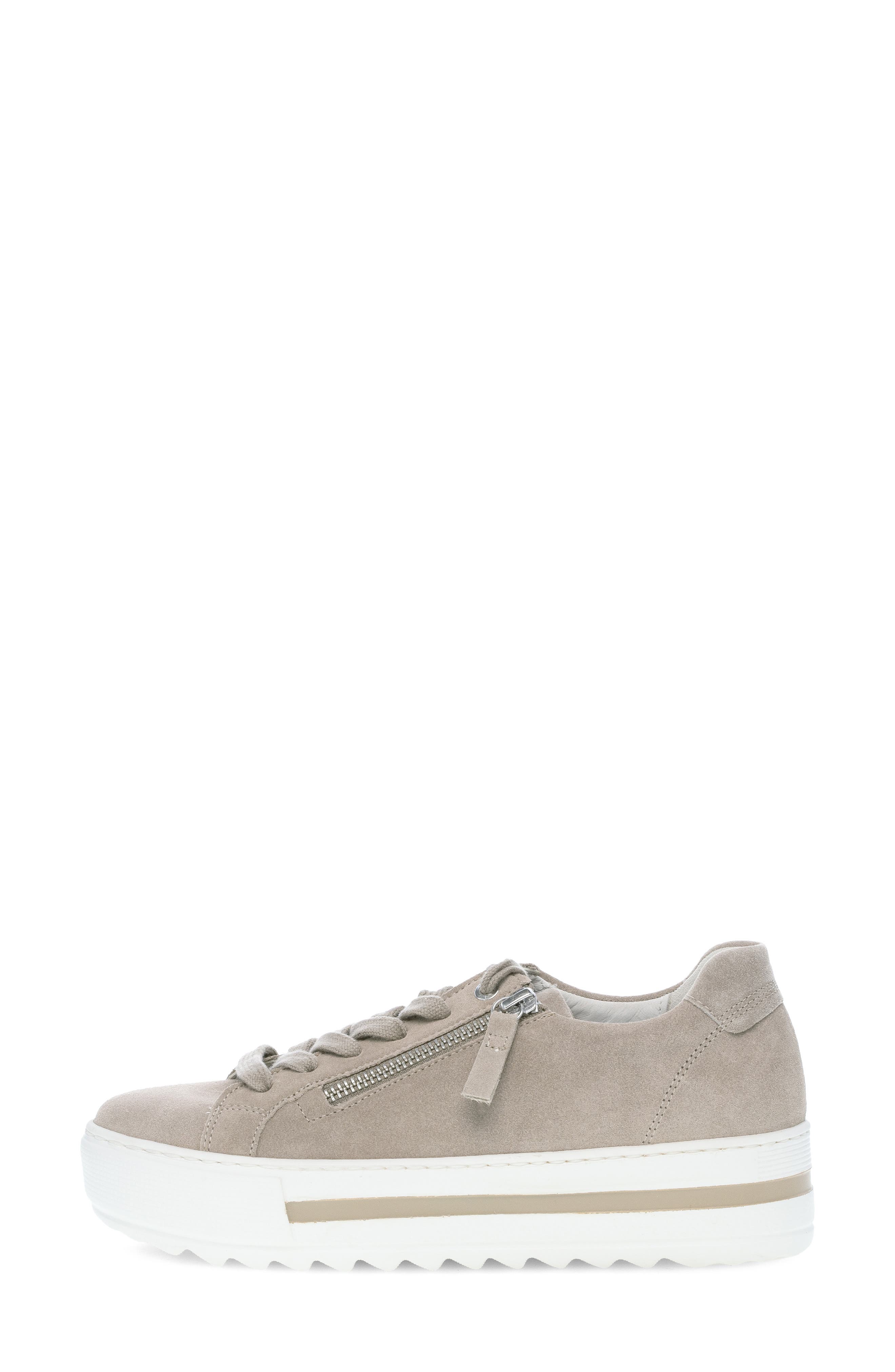 Gabor 46.498 Platform Zip Sneaker, Alternate, color, Silk