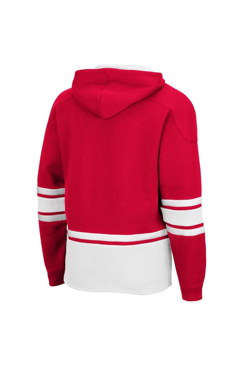 Men's Colosseum Scarlet Nebraska Huskers Lace Up 3.0 Pullover Hoodie, Alternate, color, Scarlet