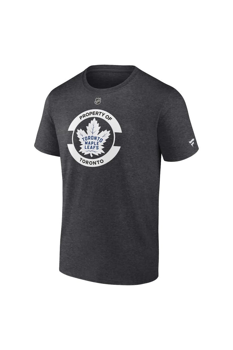 Men's Fanatics Heather Charcoal Toronto Maple Leafs Authentic Pro Core Secondary T-Shirt, Alternate, color, Heather Charcoal