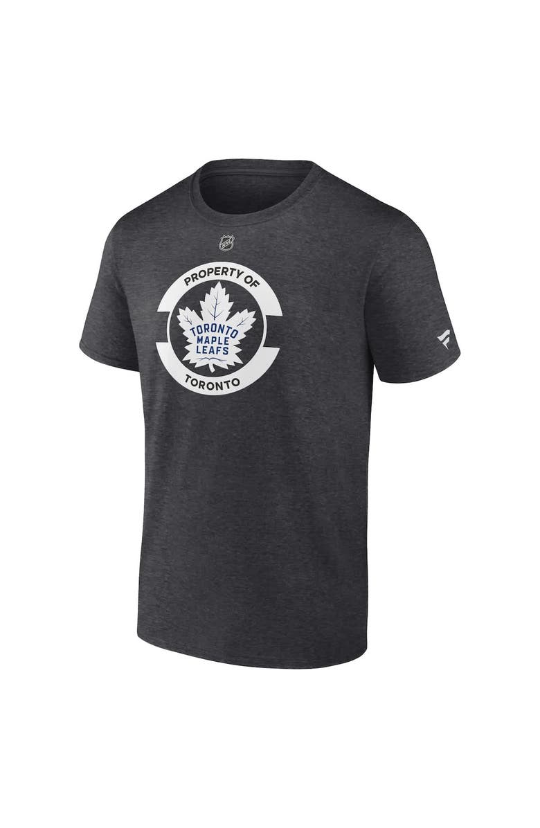 FANATICS Men's Fanatics Heather Charcoal Toronto Maple Leafs Authentic Pro Core Secondary T-Shirt, Alternate, color, Heather Charcoal