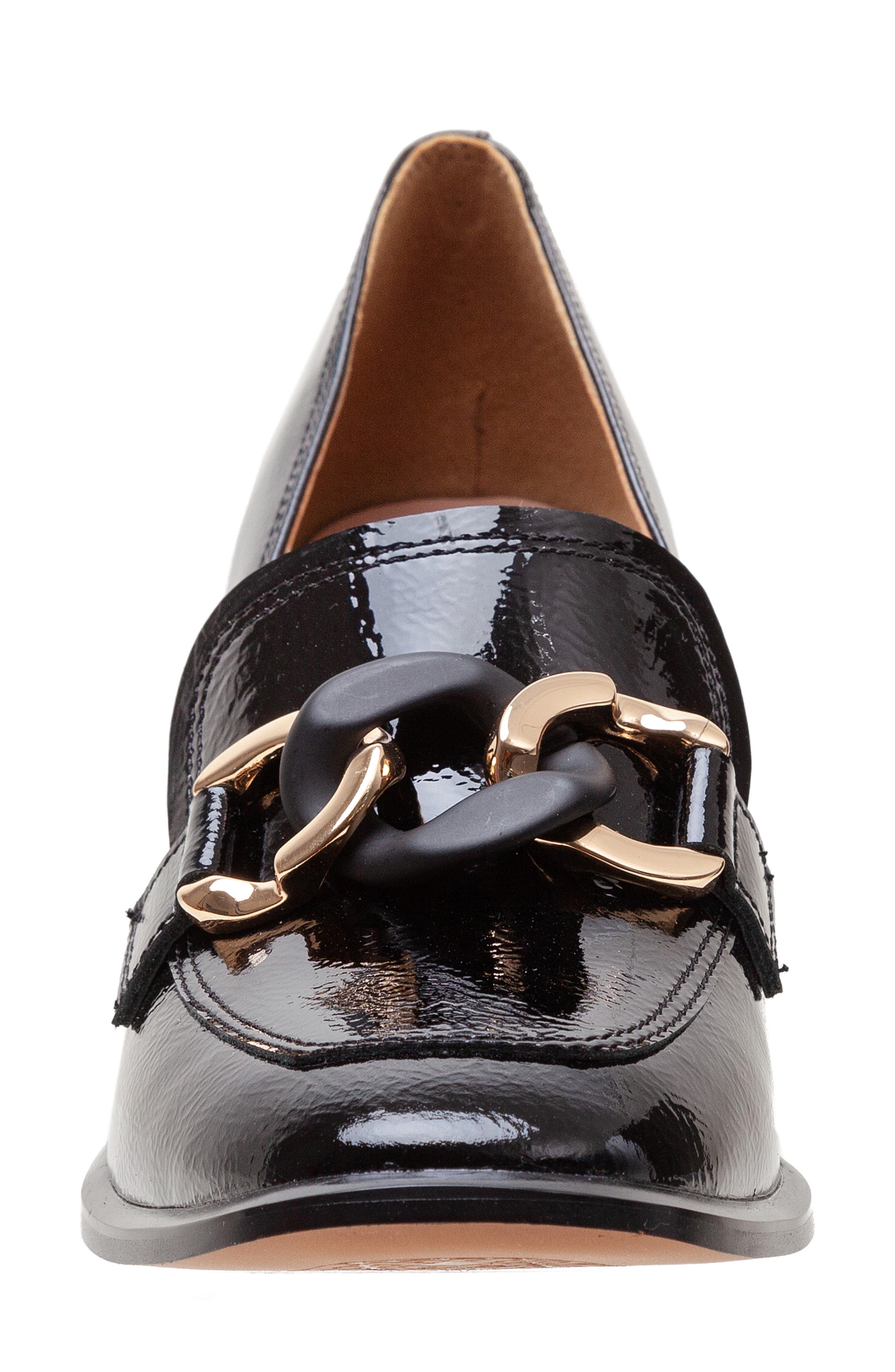 Linea Paolo Cece Block Heel Loafer, Alternate, color, Black