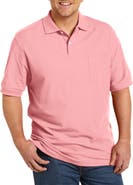 Harbor Bay by DXL Big & Tall Pocket Piqué Polo Shirt