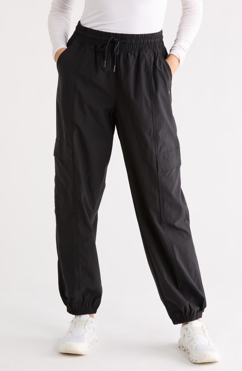 LAYER 8 Explore Woven Pants, Main, color, Rich Black