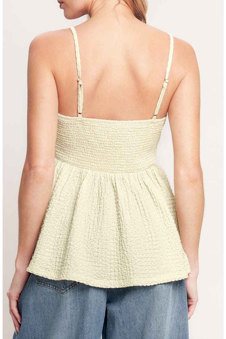 Textured Sleeveless Peplum Top, Alternate, color, BEIGE