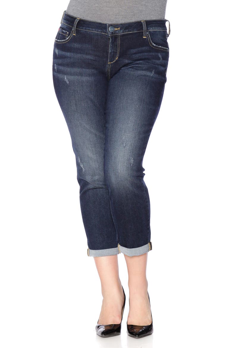 Stretch Ankle Boyfriend Jeans, Main, color, BELLA
