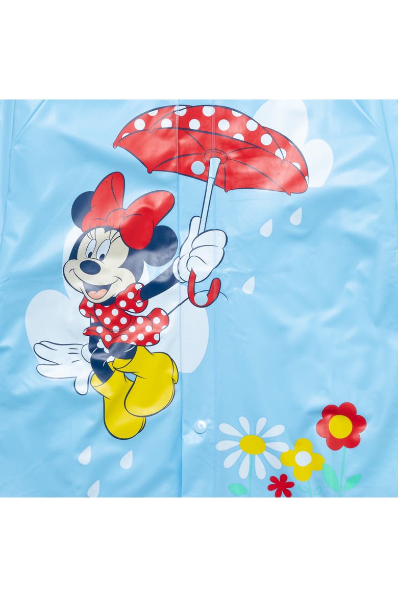 Minnie Mouse Hooded Rain Jacket, Alternate, color, Minnie Mouse Blue