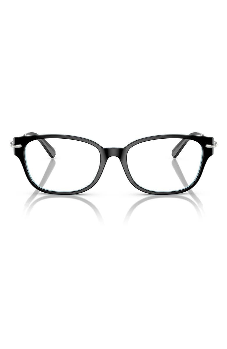 Tiffany & Co. 54mm Pillow Optical Glasses, Main, color, Black Blue