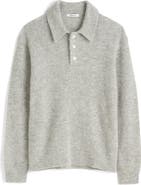 Madewell Alpaca Blend Polo Sweater