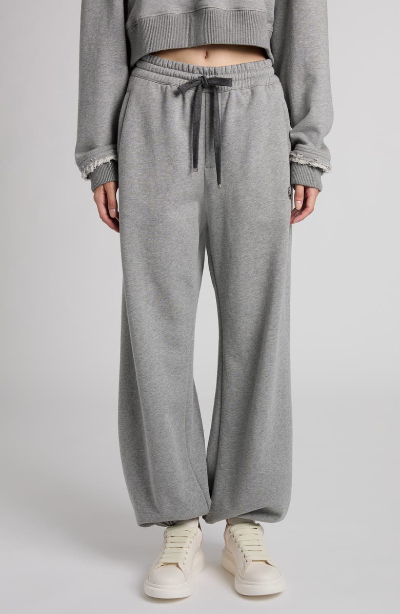 McQueen Skull Embroidered Sweatpants, Main, color,