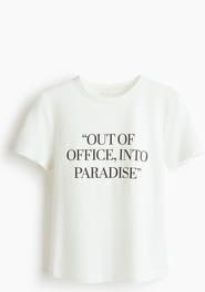 H&M Printed Viscose-blend T-shirt