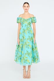 Theia Alanis Off Shoulder Dress