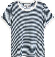 CITY BLUES Stripe Ringer T-Shirt