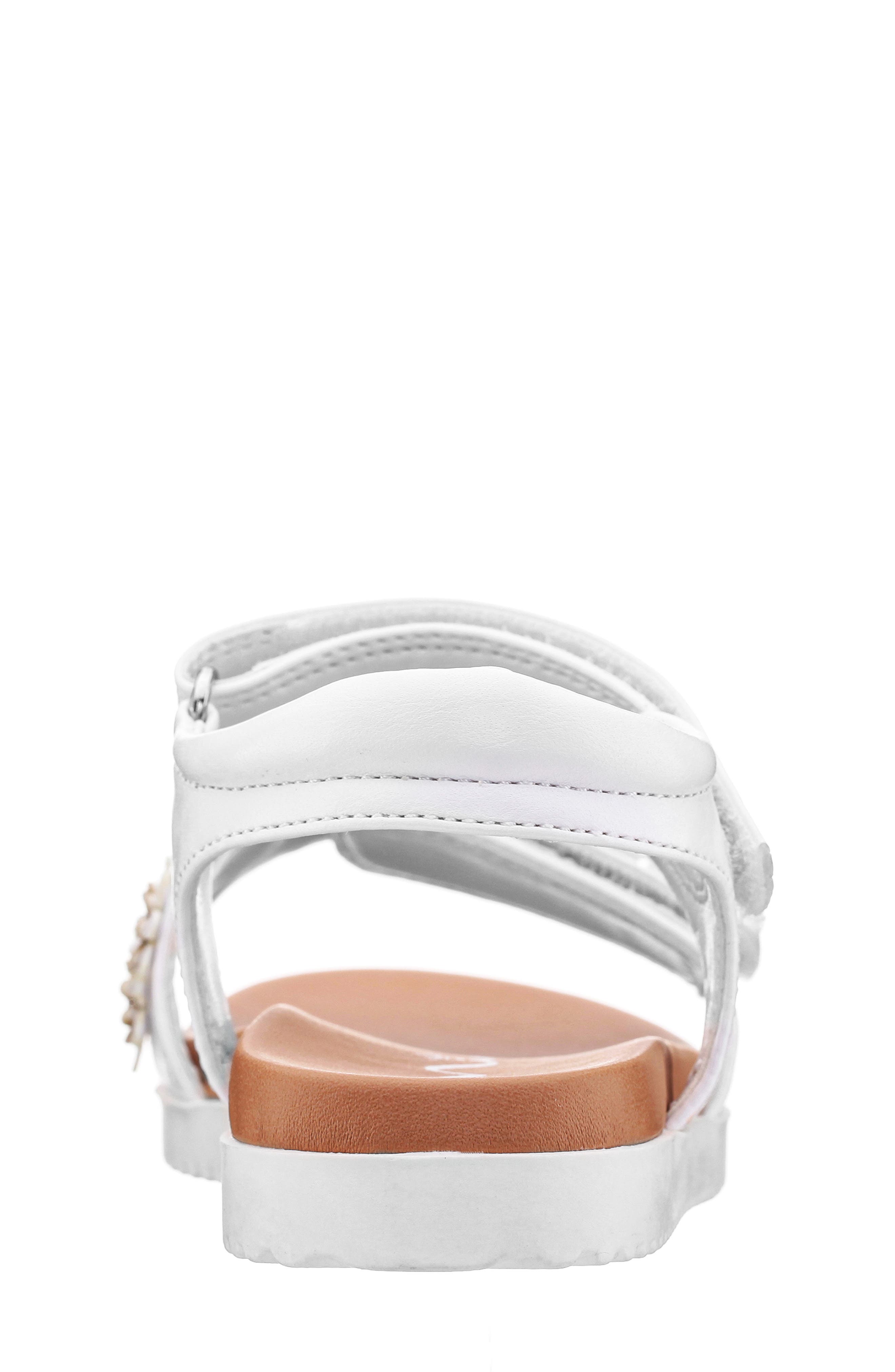 Nina Kids' Neriah Sandal, Alternate, color, White / White Glitter