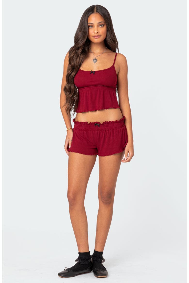 Gilmore Rib Camisole, Alternate, color, BURGUNDY