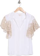 Ramy Brook Esti Embroidered Sleeve Top
