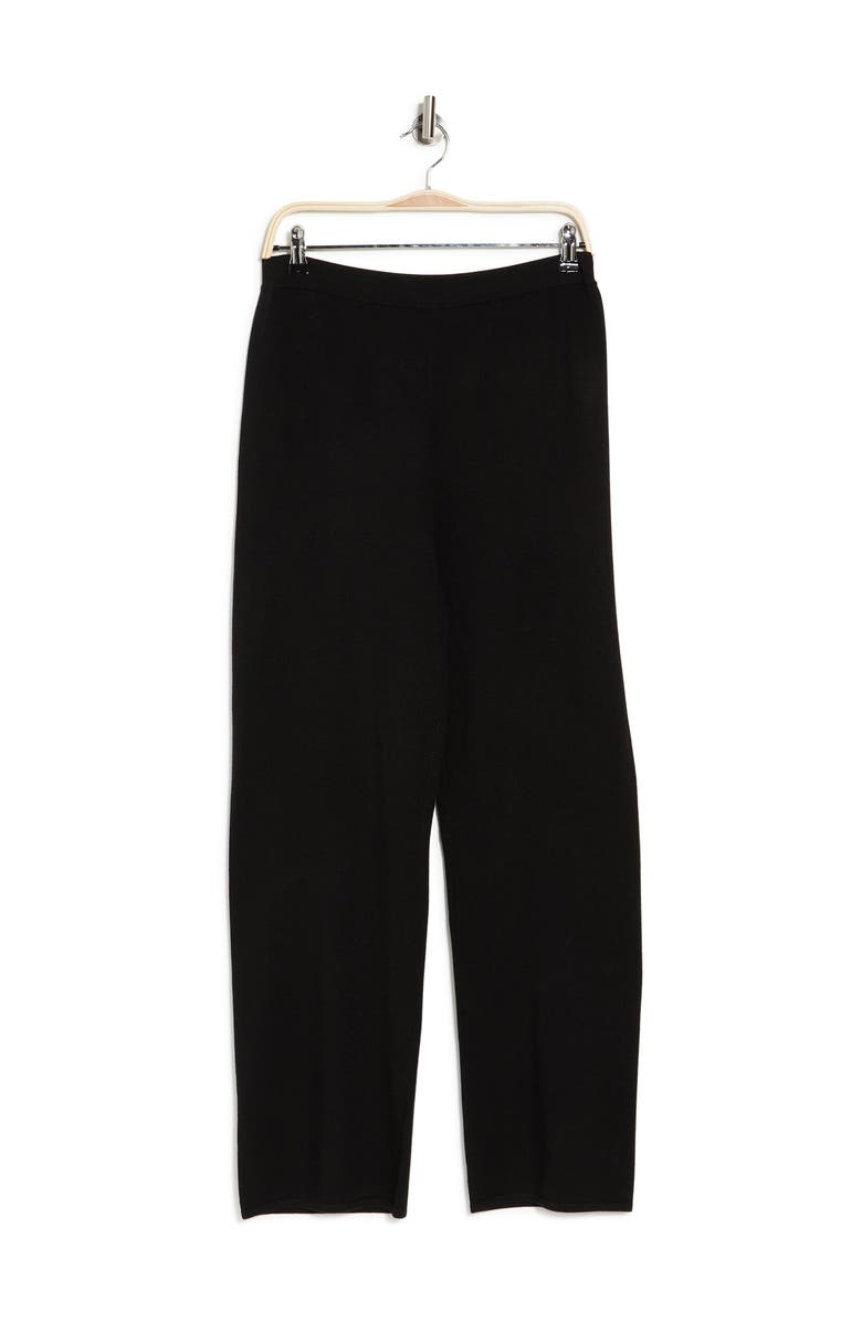 St. John Collection Solid Jersey Knit Wool Blend Crop Pants, Alternate, color, 