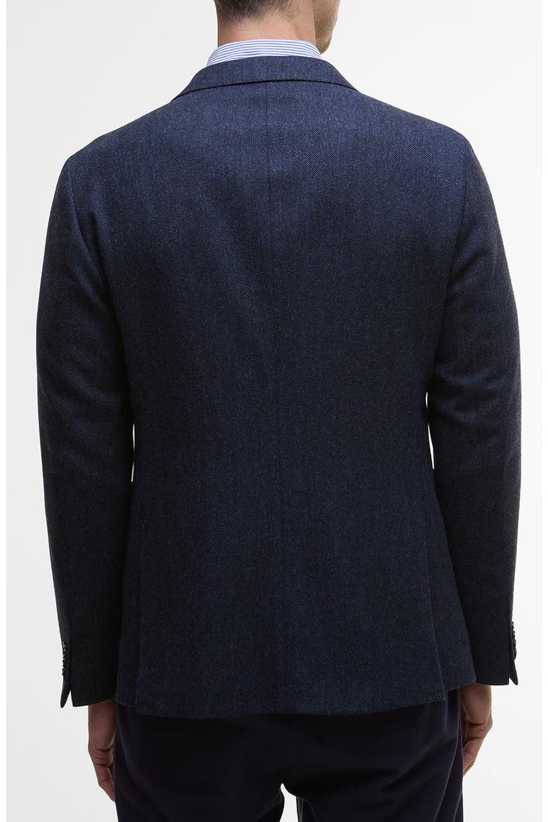 Sutherland Wool Blend Herringbone Flannel Sport Coat, Alternate, color, NAVY